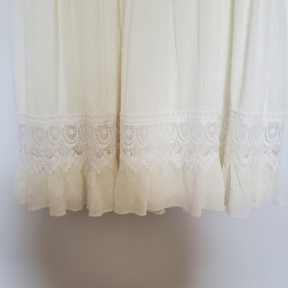 SOUTHERN FRIED CHICS DRESS WESTERN RODEO BOHO COASTAL COWGIRL CREAM WOMENS ( L ) - Picture 8 of 16